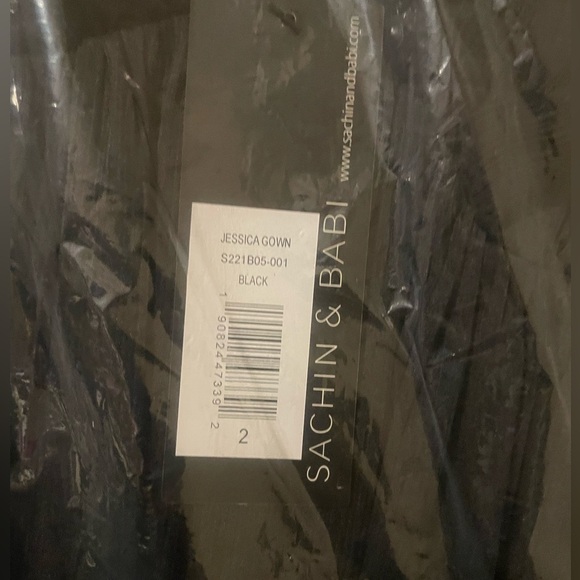 NWT In dust bag Sachin and Babi Black Jessica Maxi Dress, size 8 - Picture 4 of 5